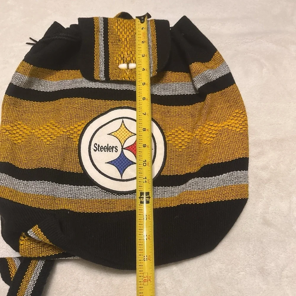 Pittsburgh Steelers Woven Mexican Baja Backpack Drawstring Boho Rucksack NFL